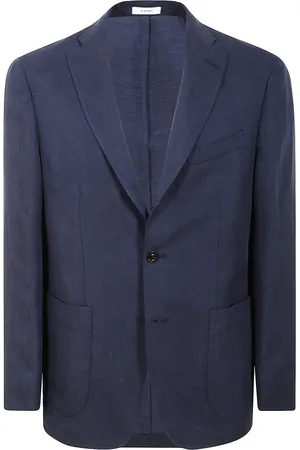 Boglioli Jassen, Heren, Blauw, 2Xl, Premium Gesneden Jas, Flatterende Pasvorm