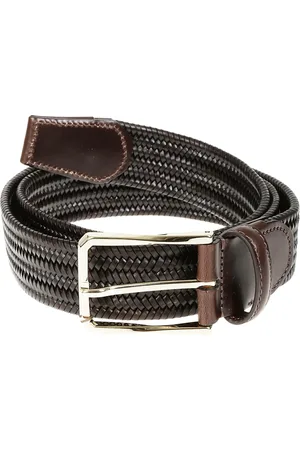 CANALI Accessoires, Heren, Bruin, 85 CM, Stijlvolle Leren Riem