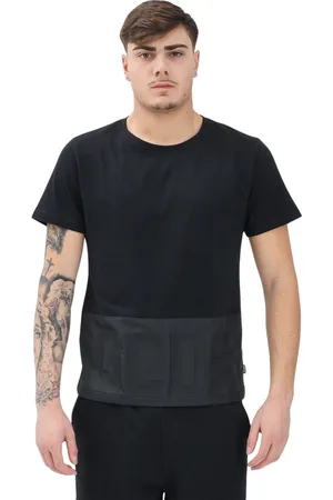 GCDS Tops, Heren, Zwart, XL, Minimalistisch Zwart T-shirt en Polo