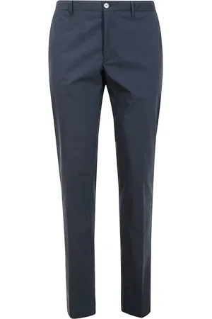 Incotex Broeken, Heren, Blauw, L, Katoen, Op Maat Gemaakte Moderne Broek