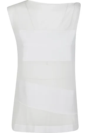 LIVIANA CONTI Tops, Dames, Wit, M, Witte Transparante Trui