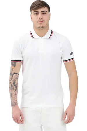 GCDS Tops, Heren, Wit, S, Klassieke Sportieve Polo Wit