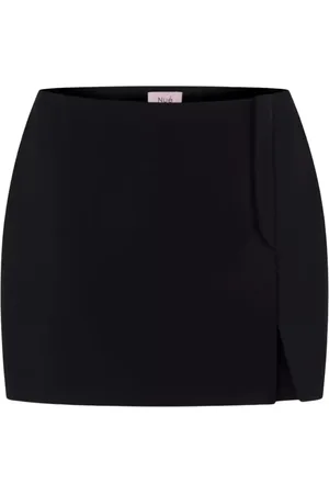 Nué Notes Rokken, Dames, Zwart, 2Xs, Zwarte Mini Rok Slim Fit