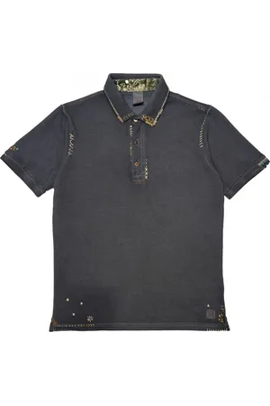 BOB der Bär Tops, Heren, Blauw, 2Xl, Katoen, Blauw poloshirt met korte mouwen en borduursels