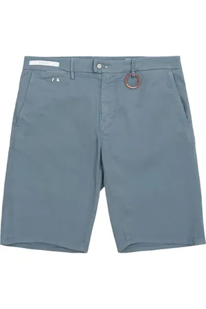 sartoria tramarossa Korte broeken, Heren, Blauw, W31, Linnen, Lichtblauwe Linnen Shorts