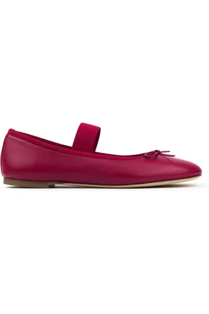 Prosperine Schoenen, Dames, Rood, 39 EU, Leer, Nappa ballerina met strikdetail