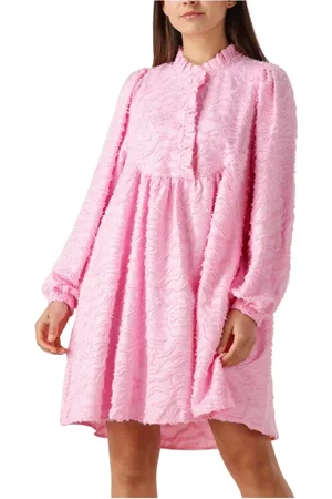 Co`Couture Kleedjes, Dames, Roze, M, Roze Mini Jurk voor Zonnige Dagen