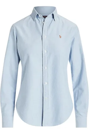 Ralph Lauren Blouses & Shirts, Dames, Blauw, M, Lichtblauw Dames Classic Fit Shirt
