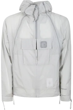 C.P. Company Jassen, Heren, Wit, L, Veelzijdige Hooded Ritsjas