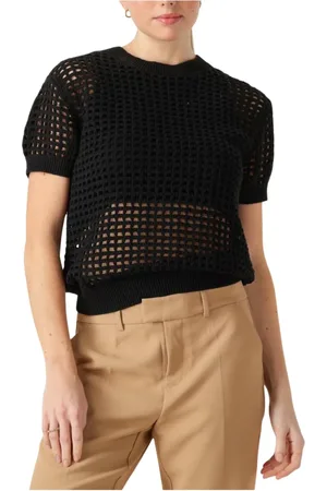 Silvian Heach Truien, Dames, Zwart, L, Veelzijdige Zwarte Top Gpp 25002Ma