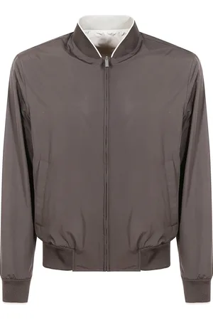 CANALI Jassen, Heren, Bruin, M, Polyester, Omkeerbare Polyesterjas