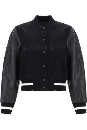 Givenchy Jassen, Dames, Zwart, S, Wol, Wollen College Jack met Drukknopen