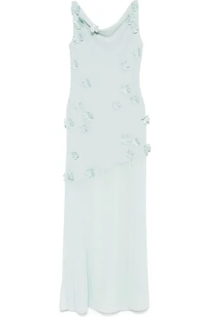 ROTATE Kleedjes, Dames, Blauw, L, Blauwe Jurk Collectie