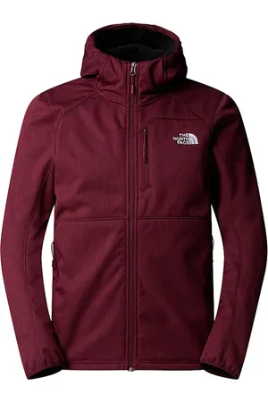 The North Face Sport, Heren, Paars, S, Polyester, Winddichte Softshell Jas met Capuchon - Quest