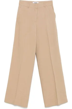 Msgm Broeken, Dames, , S, Broek met Zakken en Riemlussen