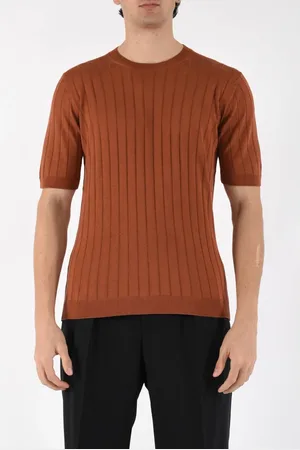 TAGLIATORE Truien, Heren, Bruin, 2Xl, T-shirt in zijde