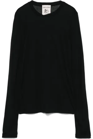 SEMICOUTURE Tops, Dames, Zwart, L, Zwarte T-shirts en Polos Rechte Zoom