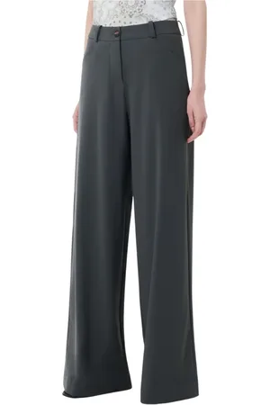 RRD Broeken, Dames, Grijs, M, Hoge taille wijde pijp Surf Broek