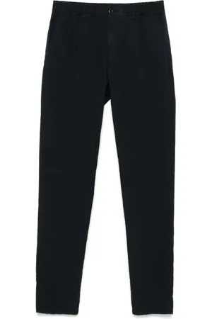 Incotex Broeken, Heren, Zwart, W30, Katoen, Navy Katoenen Slim Fit Broek Zakken