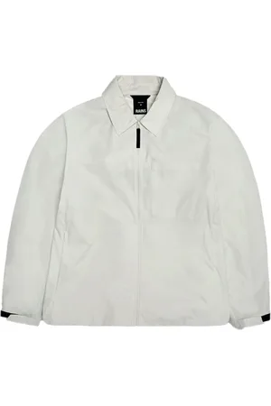 Rains Jassen, Heren, Grijs, M, Polyester, Ademend Lichtgewicht Overshirt