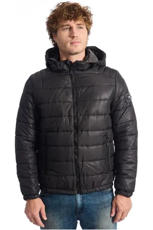 BALDININI Jassen, Heren, Zwart, M, Gewatteerde Korte Jas - Tijdloze Elegantie