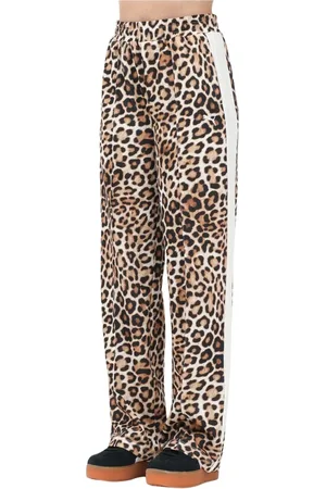 PUMA Broeken, Dames, Veelkleurig, L, Luipaardprint Sportieve Broek