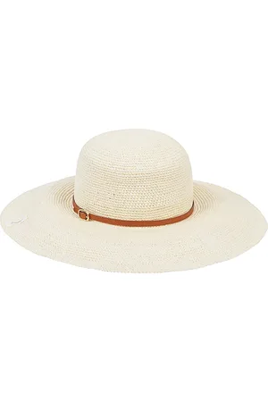 Borsalino Accessoires, Dames, , M, strohoed met bruine band