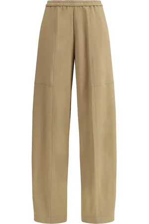 FORTE FORTE Broeken, Dames, , M, Moderne Cargo Broek met Elastische Tailleband