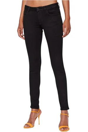 Guess Jeans, Dames, Zwart, W31, Denim, Slim Dark Denim Skinny Jeans