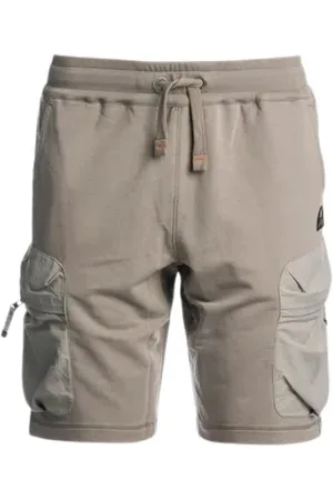 Parajumpers Korte broeken, Heren, Grijs, M, Nylon, Reddingsfleece shorts met nylon details