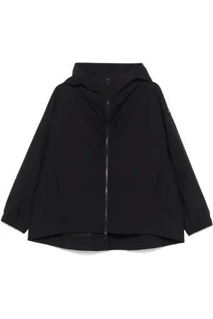 Peuterey Jassen, Dames, Zwart, L, Zwarte Hooded Ritsjas