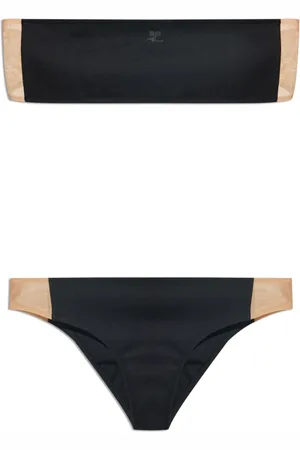 Courrèges Badkleding, Dames, Zwart, S, Tweed, Tweedelig badpak