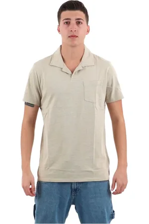 Guess Tops, Heren, , L, Katoen, Katoenen Polo Shirt - Rechte Pasvorm