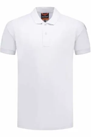 Parajumpers Tops, Heren, Wit, XL, Katoen, Wit Gangapuma Poloshirt met Logo