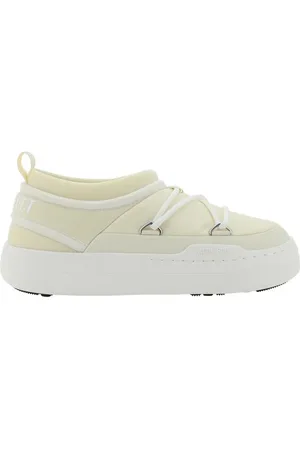 Moon Boot Schoenen, Dames, Geel, 37 EU, Gewatteerde Park Sneakers met Plateauzool
