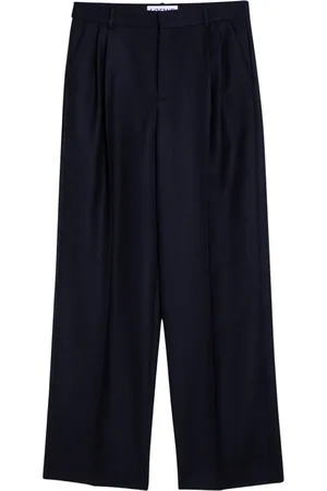 Loewe Broeken, Heren, Blauw, L, Wol, Regular Fit Broek
