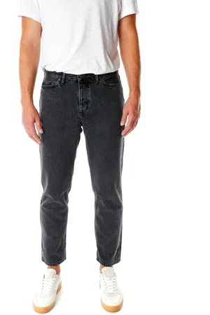 American Vintage Jeans, Heren, Zwart, W36 L32, Denim, Zwarte Tapered Midwaist Jeans