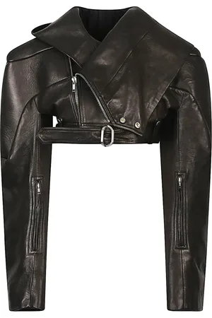 Rick Owens Jassen, Dames, Zwart, ONE Size, Zwarte Hoodie Jas met Rits