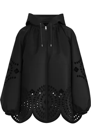 HUGO BOSS Jassen, Dames, Zwart, L, Polyester, Hoodie Kant Details Zwart
