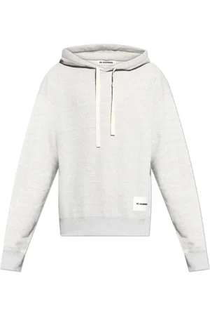Jil Sander Sweatshirts & Hoodies, Heren, Grijs, M, Katoen, Sweatshirts & Hoodies