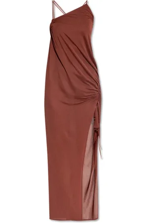 BLUMARINE Kleedjes, Dames, Bruin, XS, Jurk met bandjes