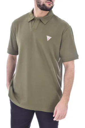 Guess Tops, Heren, Groen, 2Xl, Katoen, Piqué Polo Shirt van Katoen
