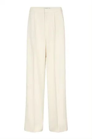 Copenhagen Muse Broeken, Dames, Wit, M, Polyester, Tailor Pants 200619 Jet Stream