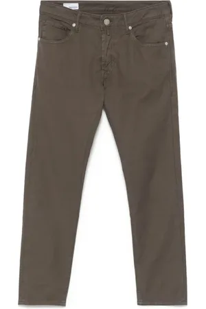 Incotex Broeken, Heren, , W34, Logo Patch Slim Fit Broek