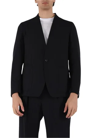 TAGLIATORE Jassen, Heren, Blauw, XL, Wol, Eenrijig jasje in koele wol