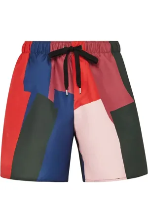 J.W.Anderson Badkleding, Heren, Veelkleurig, L, Polyester, Abstract Grafisch Print Zwembroek