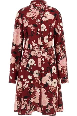 Guess Kleedjes, Dames, Veelkleurig, M, Polyester, Bloemen Overhemdjurk