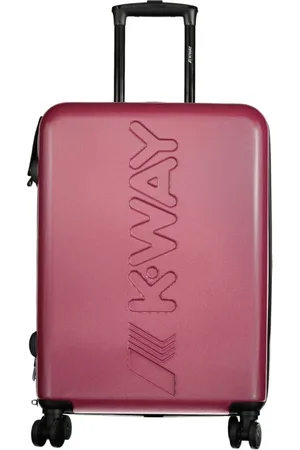 K-Way Koffers, Dames, Rood, ONE Size, Paarse handtas van policarbonaat