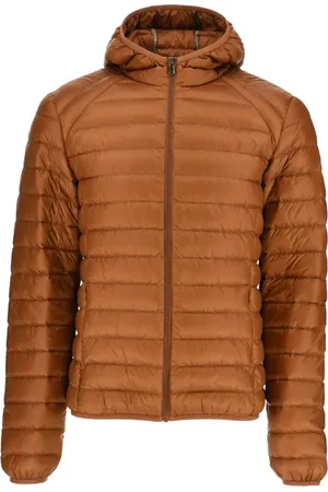 Jott Jassen, Heren, Bruin, S, Gevederde Jas met Capuchon