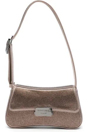 Emporio Armani Tassen, Dames, Bruin, ONE Size, Bruine Kleine Schoudertas